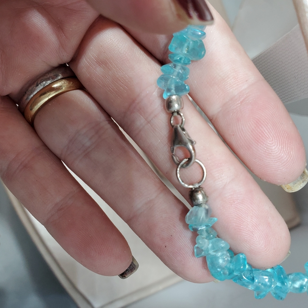 Nwot, RARE APPATITE CHIP NECKLACE - Picture 4 of 4